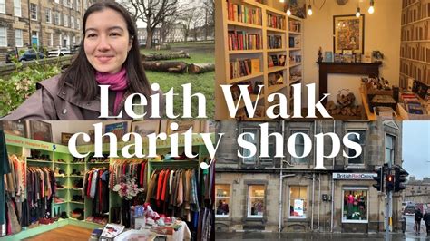 Edinburgh Leith Walk charity shop .